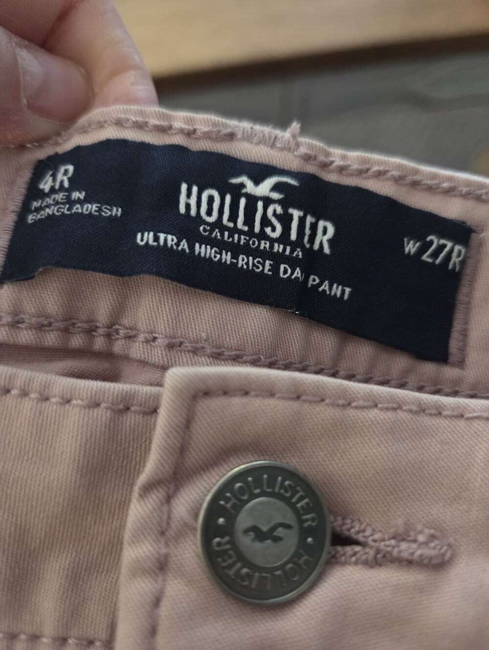 Hollister Ultra High-Rise Day Pant - Dusty Pink